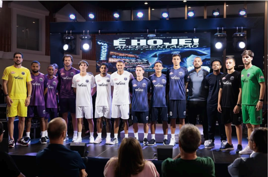 Guarani de Palhoça apresenta uniformes para a temporada 2026