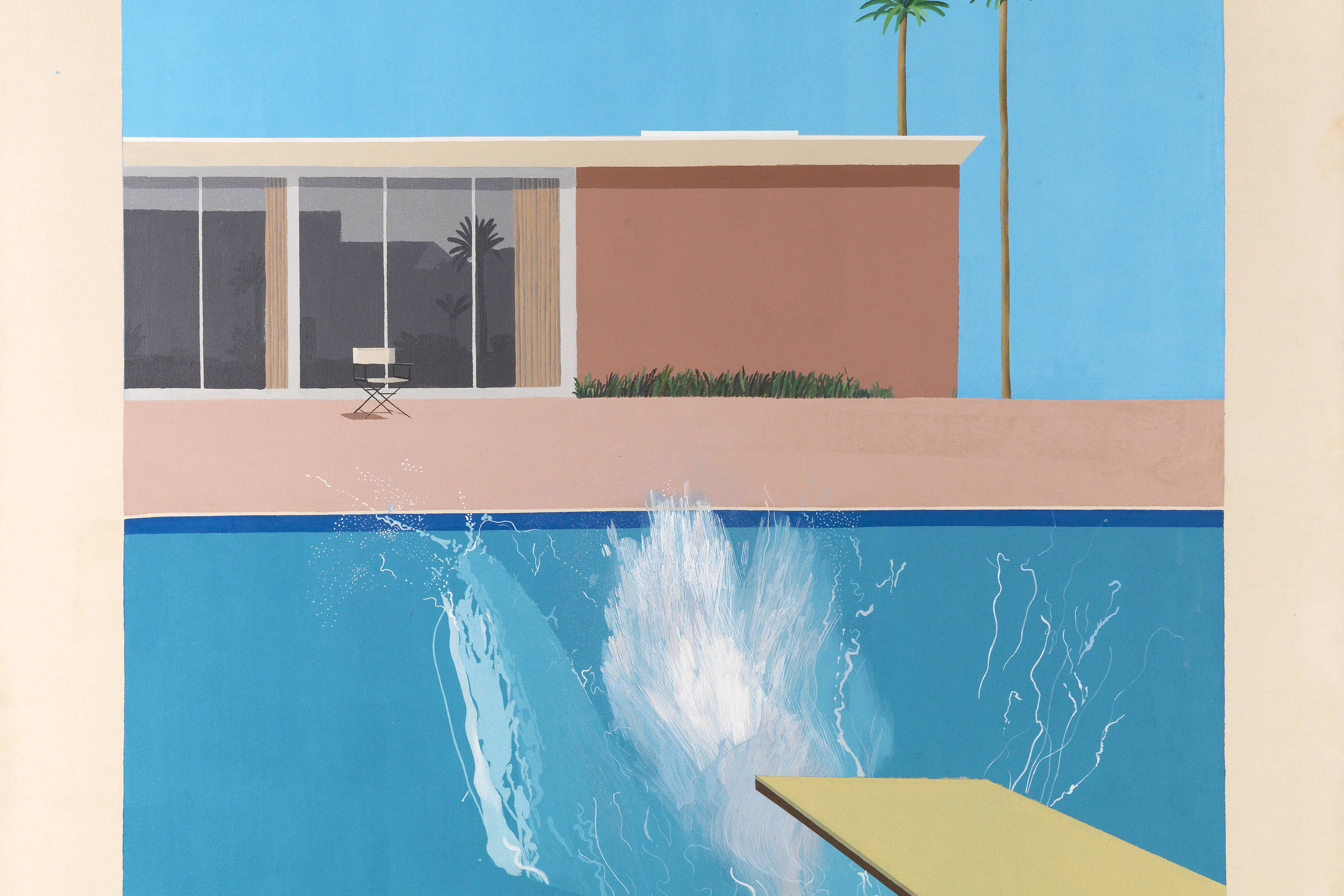 David Hockney pintou piscinas como o lar de paixões movediças