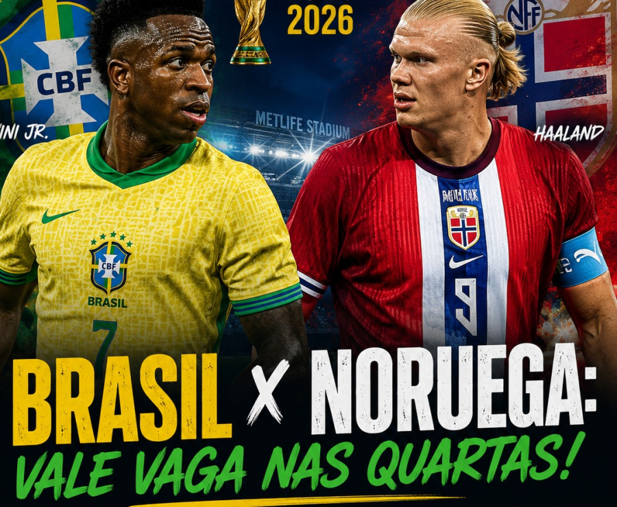 Brasil x Noruega: duelo definido nas oitavas de final da Copa do Mundo